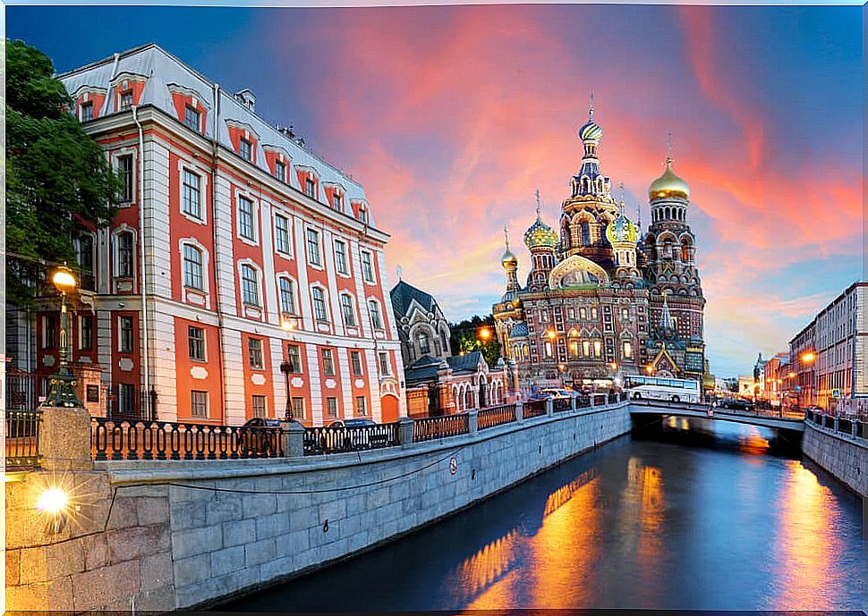 The white nights of St. Petersburg