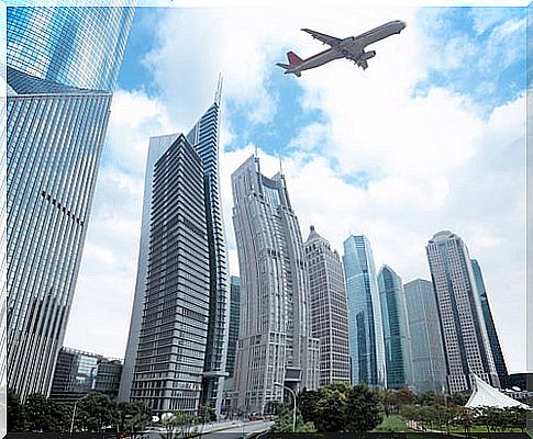 Plane over Shanghai