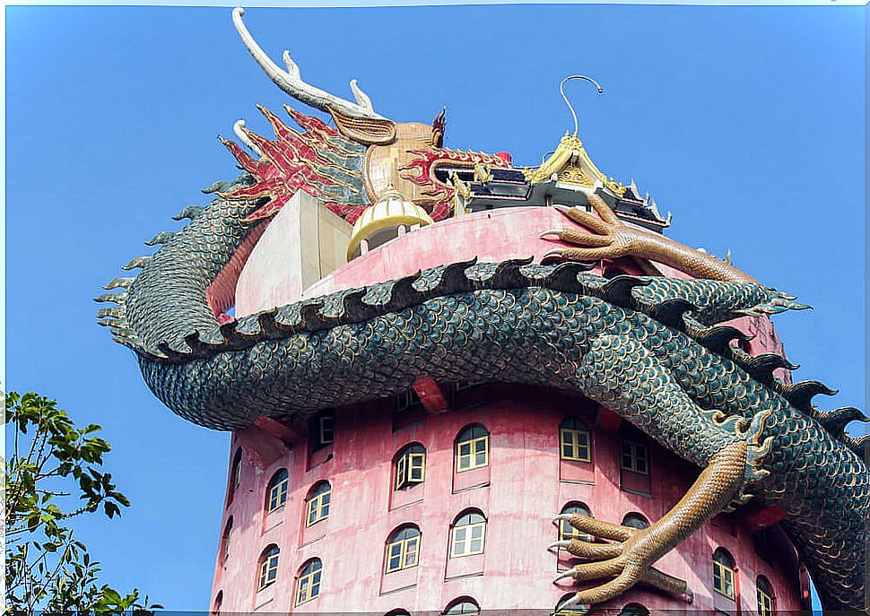 Wat Samphram temple in Thailand