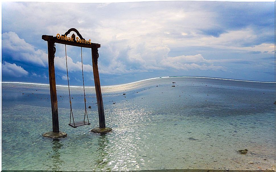 Swing in the Gili Islands