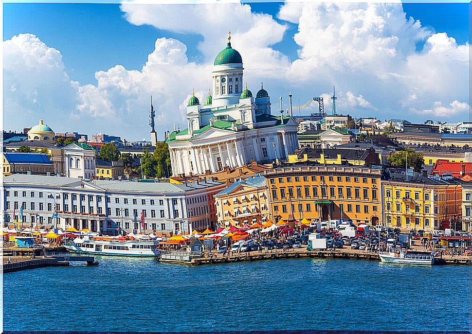 View of Helsinki with the Lutheran Cathedral