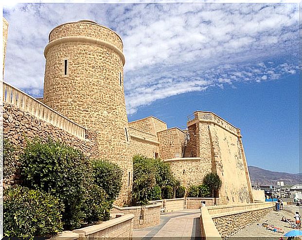 Castle of Santa Ana in Roquetas de Mar