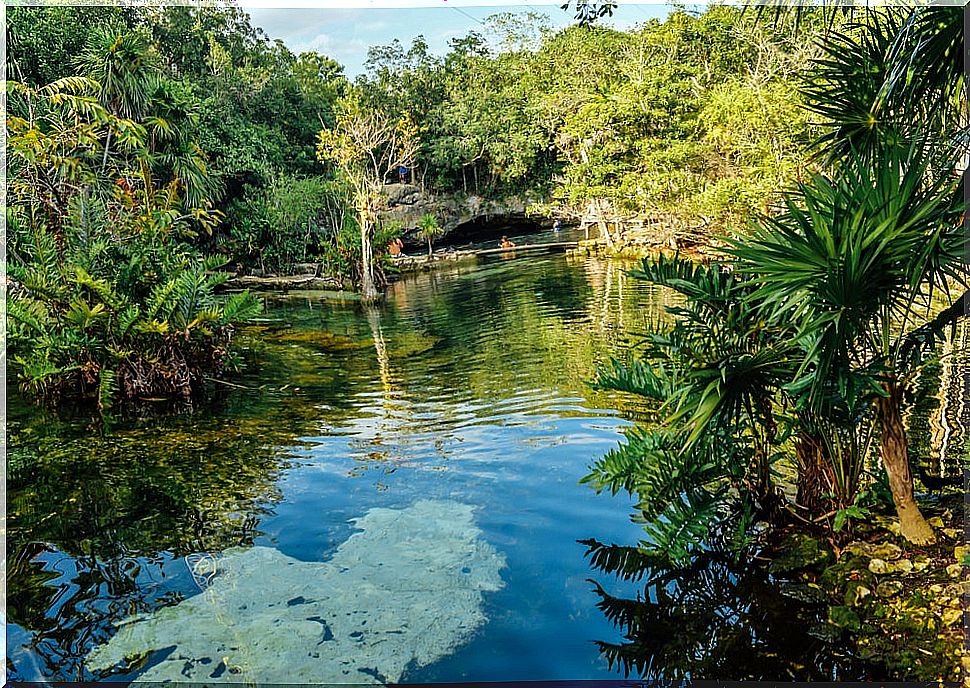 Cenote Azul in Mexico