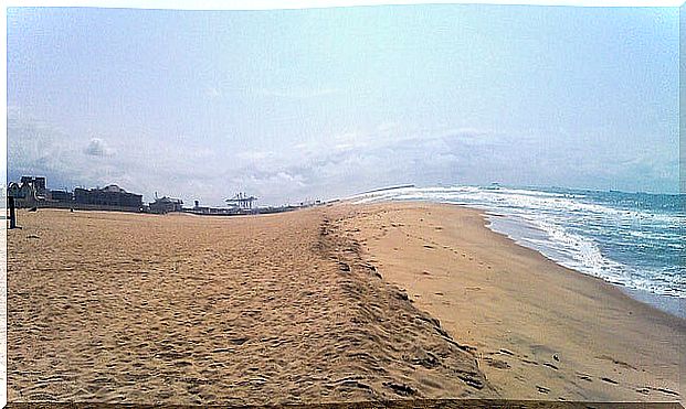 Cotonou beach in Benin