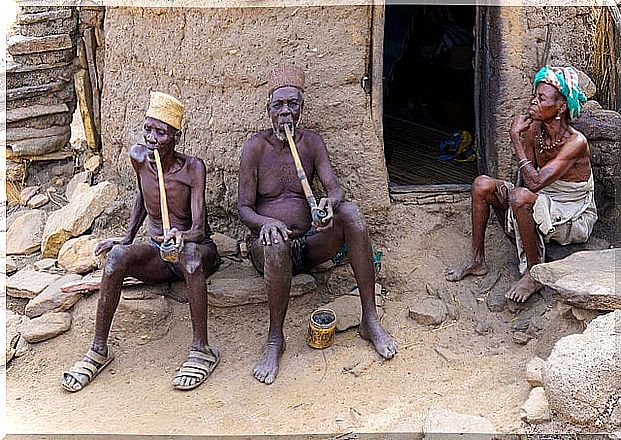 Taneka village in Benin